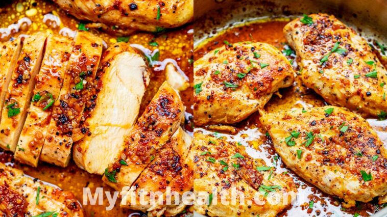 poulet au beurre,poulet rapide et facile, le poulet au beurre à l'ail,Poivre,la cuisinière,