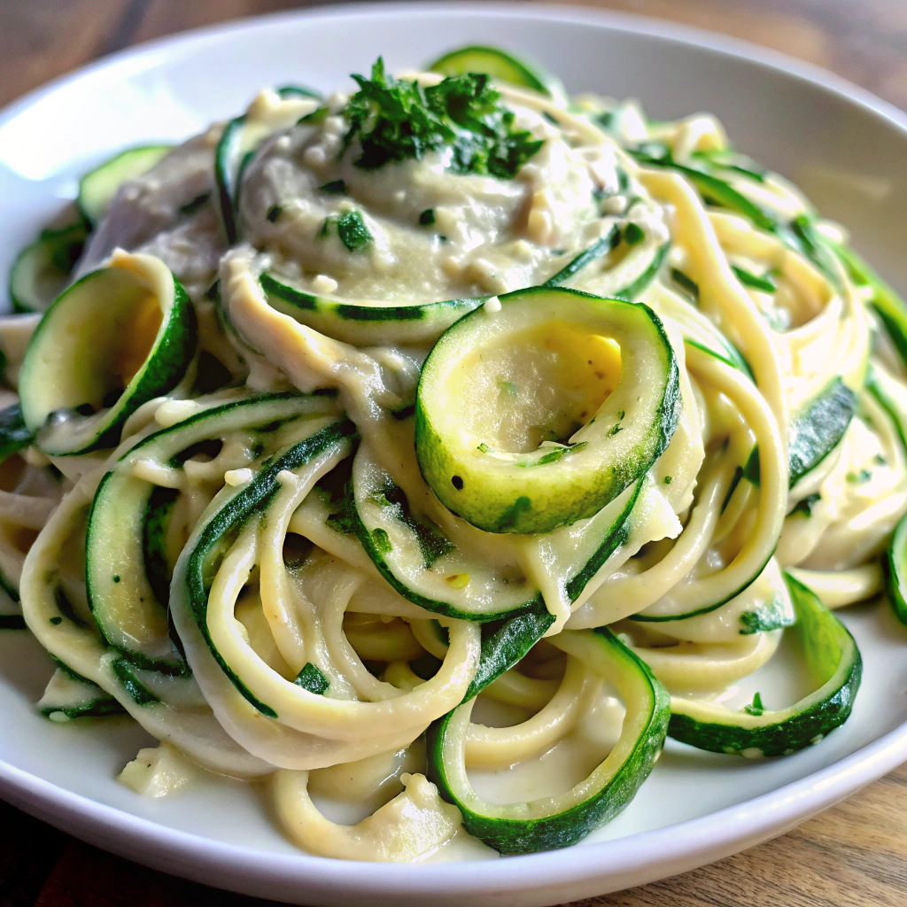 15-Minute Zoodle Alfredo