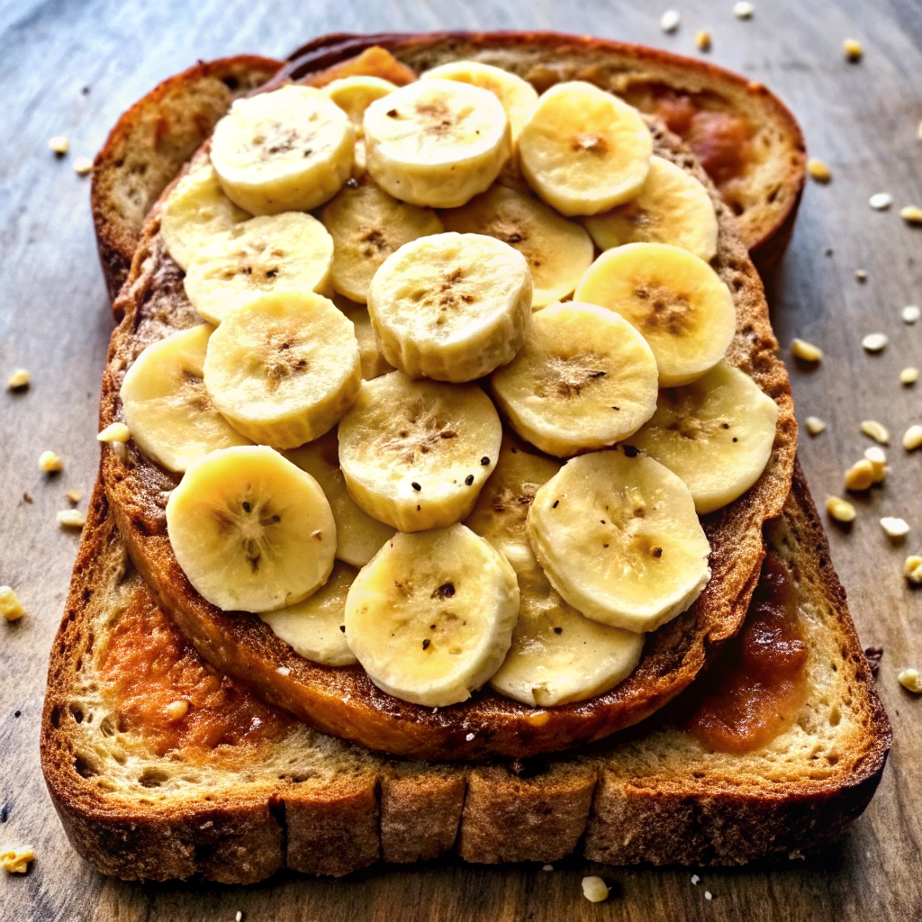 Almond Butter Banana Toast