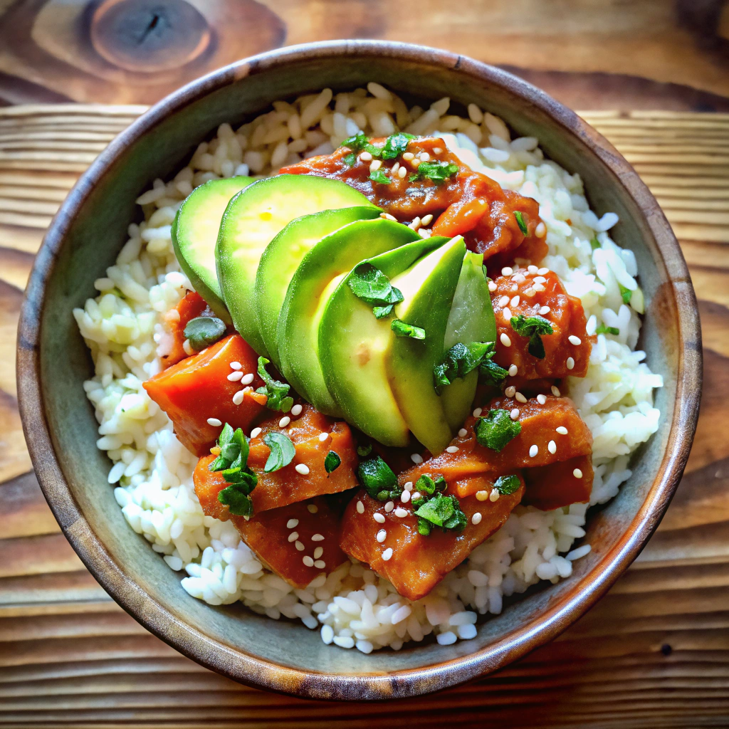 Avocado Gochujang Rice Bowl