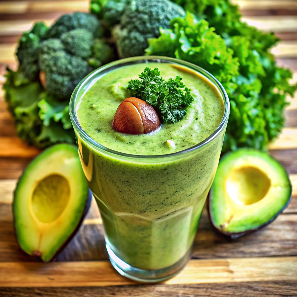 Avocado Kale Breakfast Smoothie