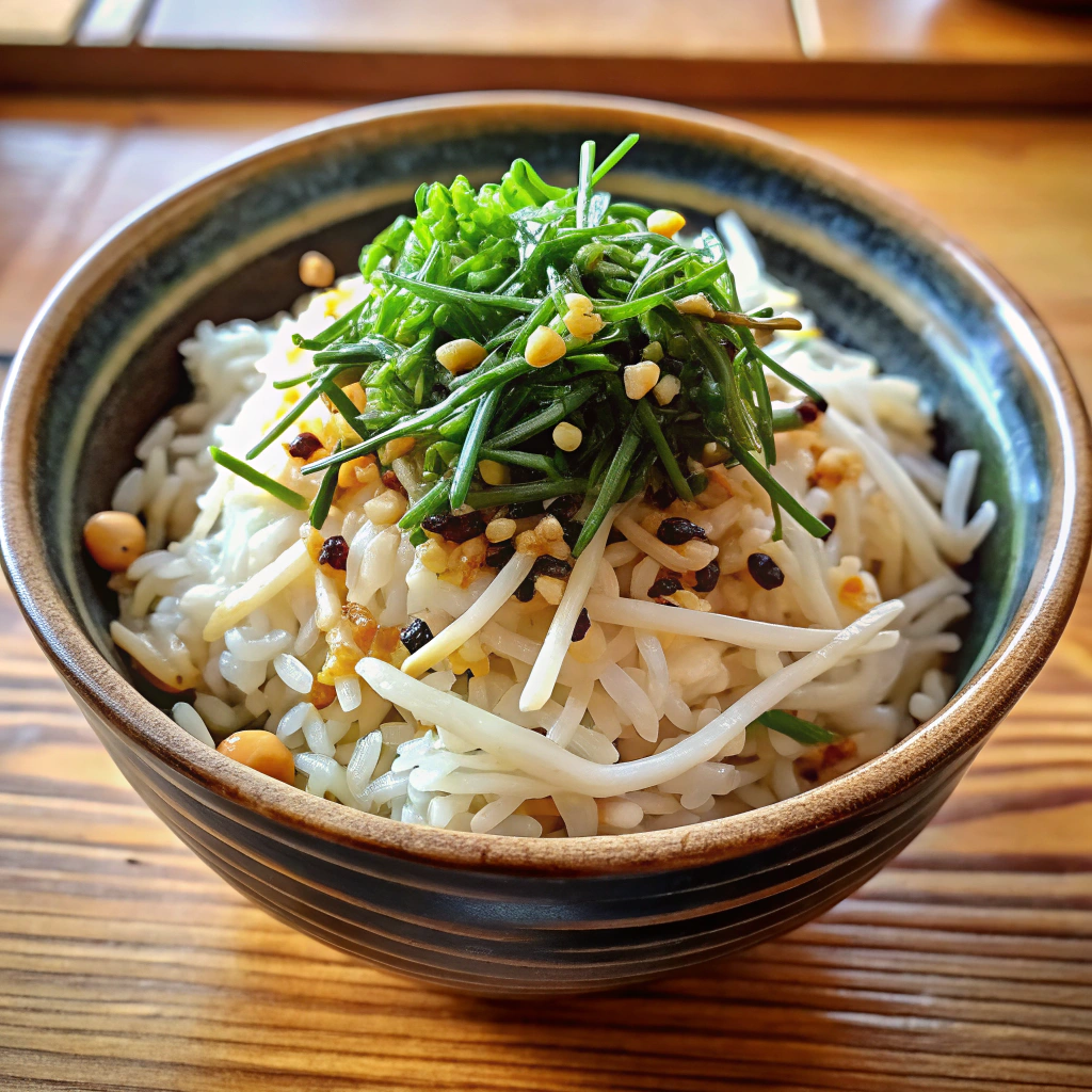 Bean Sprout & Seaweed Rice Bowl