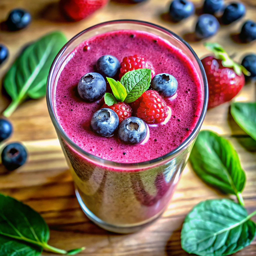Berry Spinach Smoothie