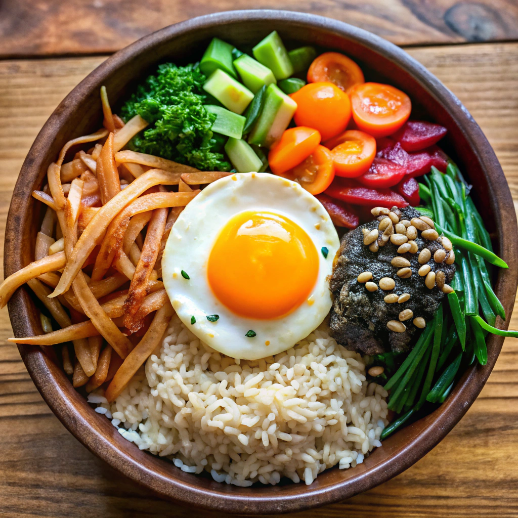 Classic Bibimbap with Brown Rice