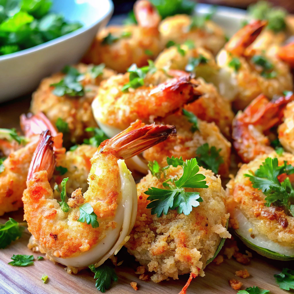Coconut Crusted Baked Shrimp