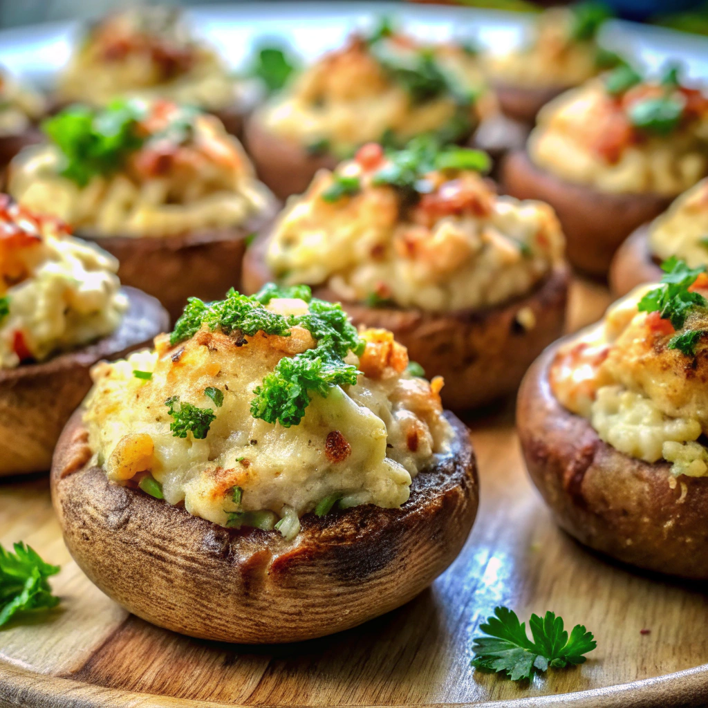 Crab Stuffed Mushrooms