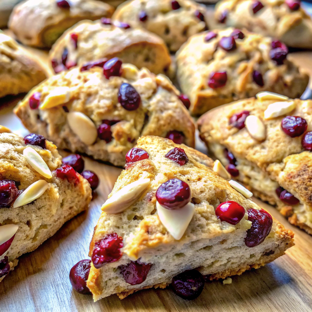 Cranberry Almond Protein Scones