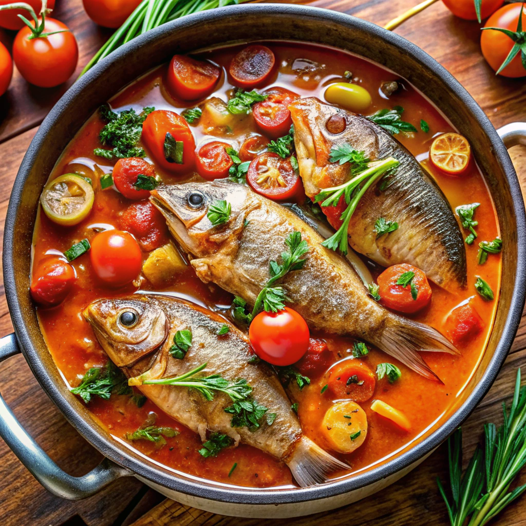 Fish Stew with Tomatoes & Herbs