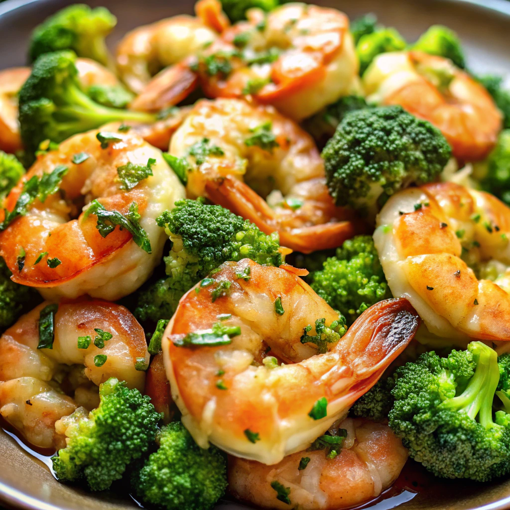 Garlic Butter Shrimp & Broccoli