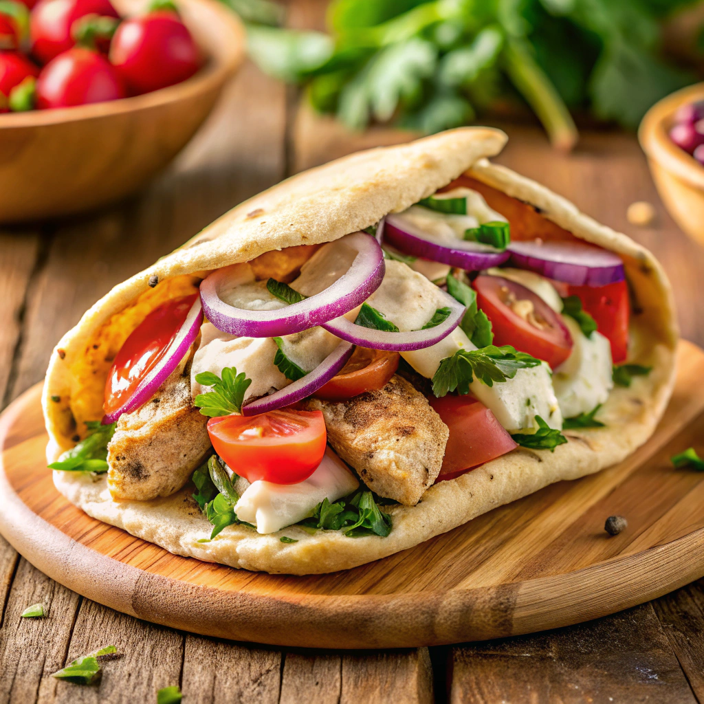 Greek Chicken Pita