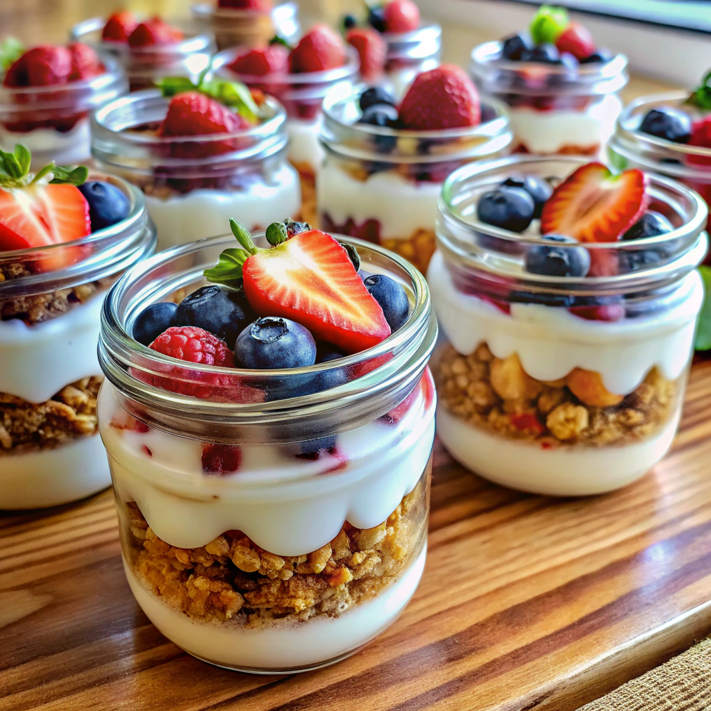 Greek Yogurt & Granola Jars