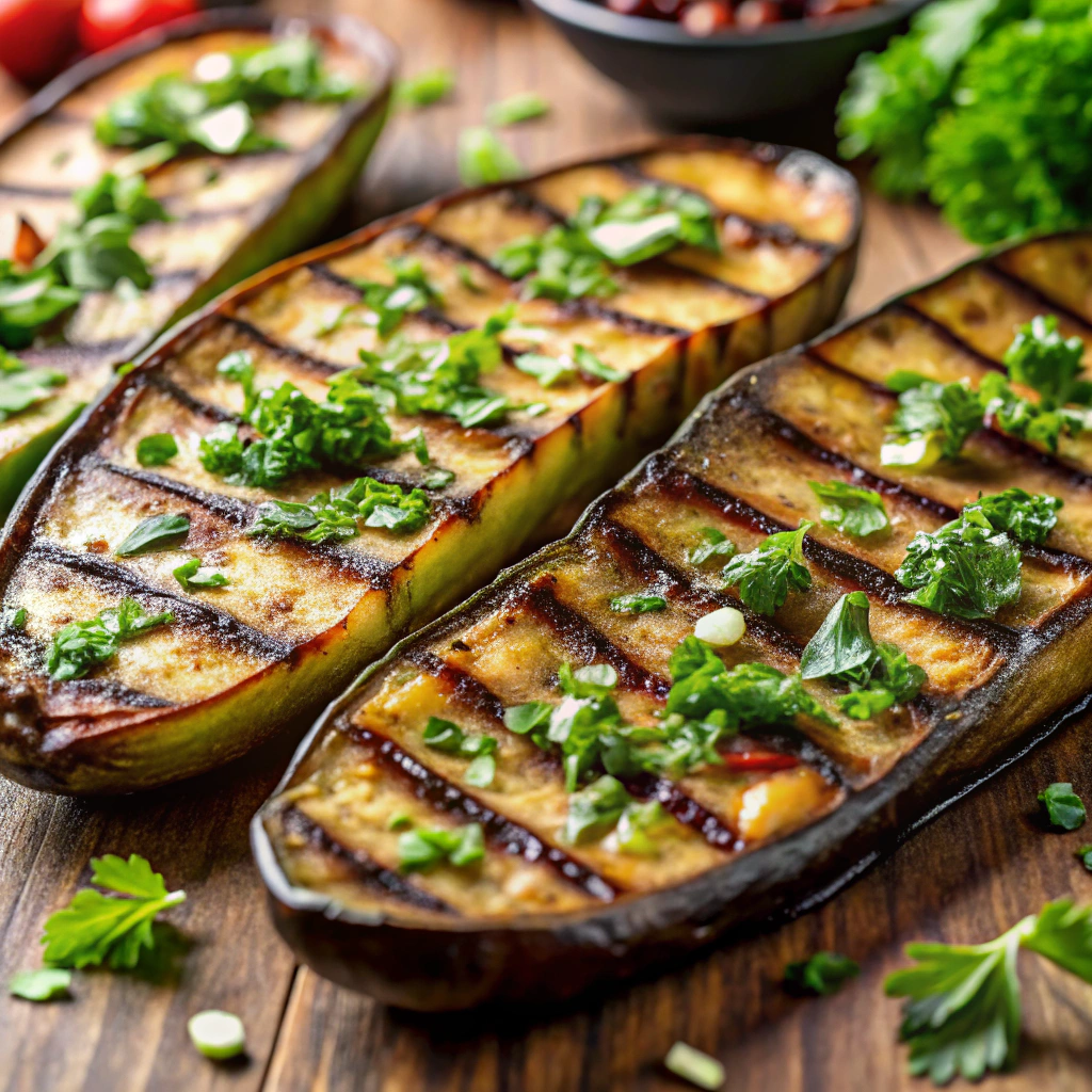 Grilled Eggplant with Herbs