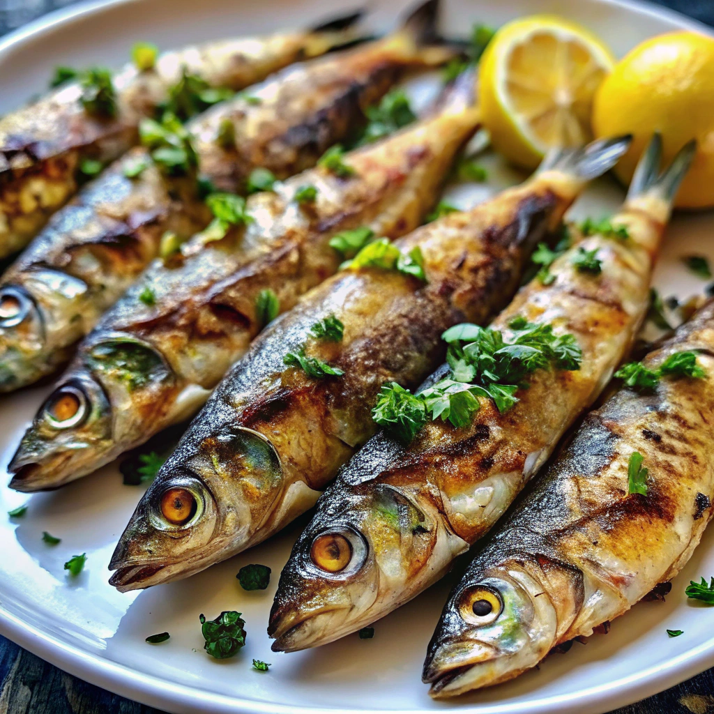 Grilled Sardines with Lemon