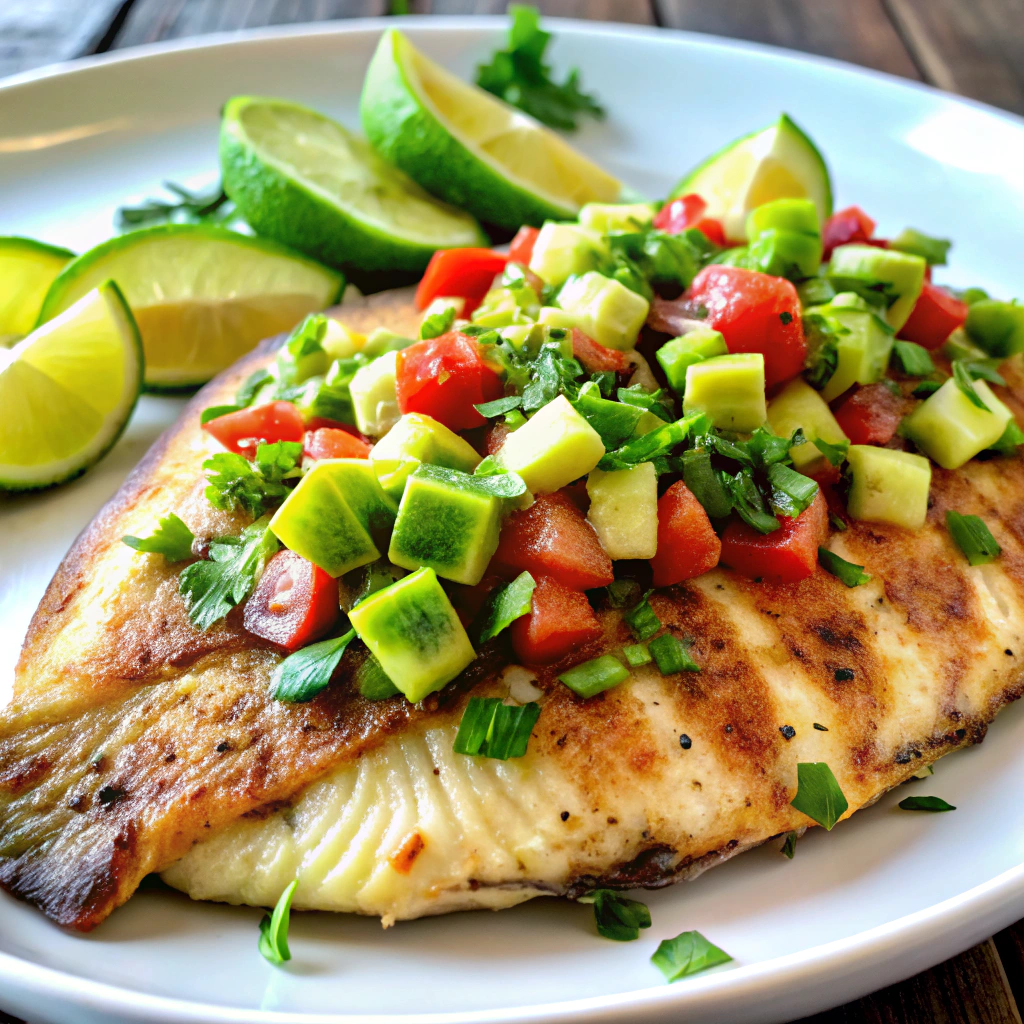 Grilled Tilapia with Avocado Salsa
