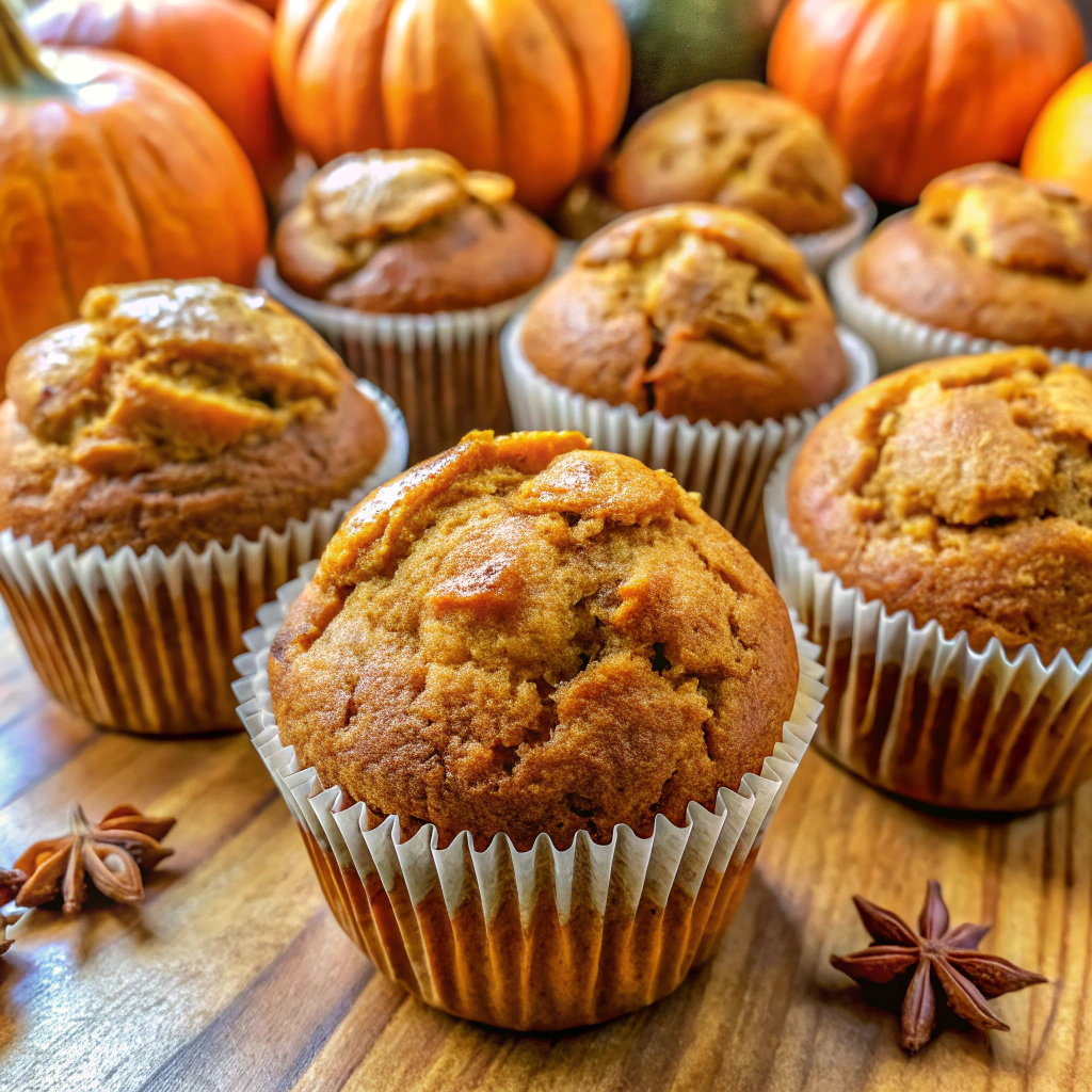 Healthy Pumpkin Spice Muffins