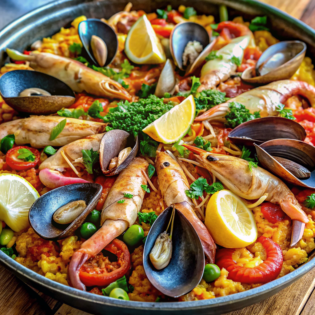Healthy Seafood Paella