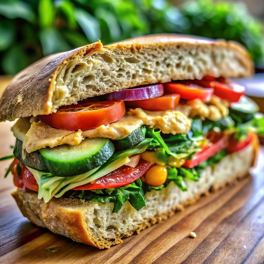Hummus & Veggie Sandwich
