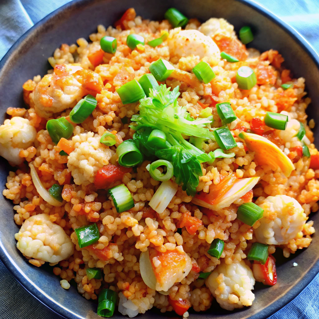 Kimchi Cauliflower Fried Rice