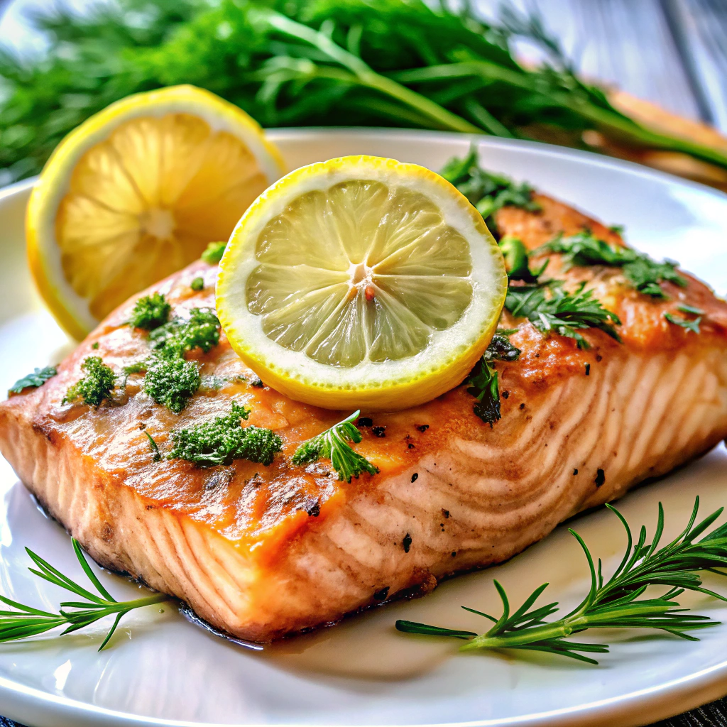 Lemon Dill Grilled Salmon