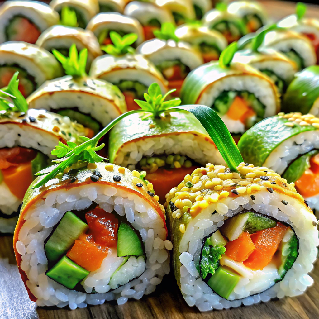 Low-Cal Veggie Sushi Rolls