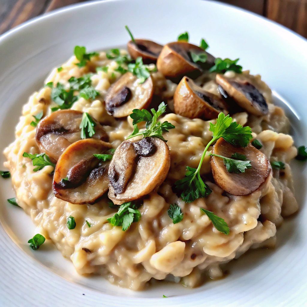 Low-Calorie Mushroom Risotto