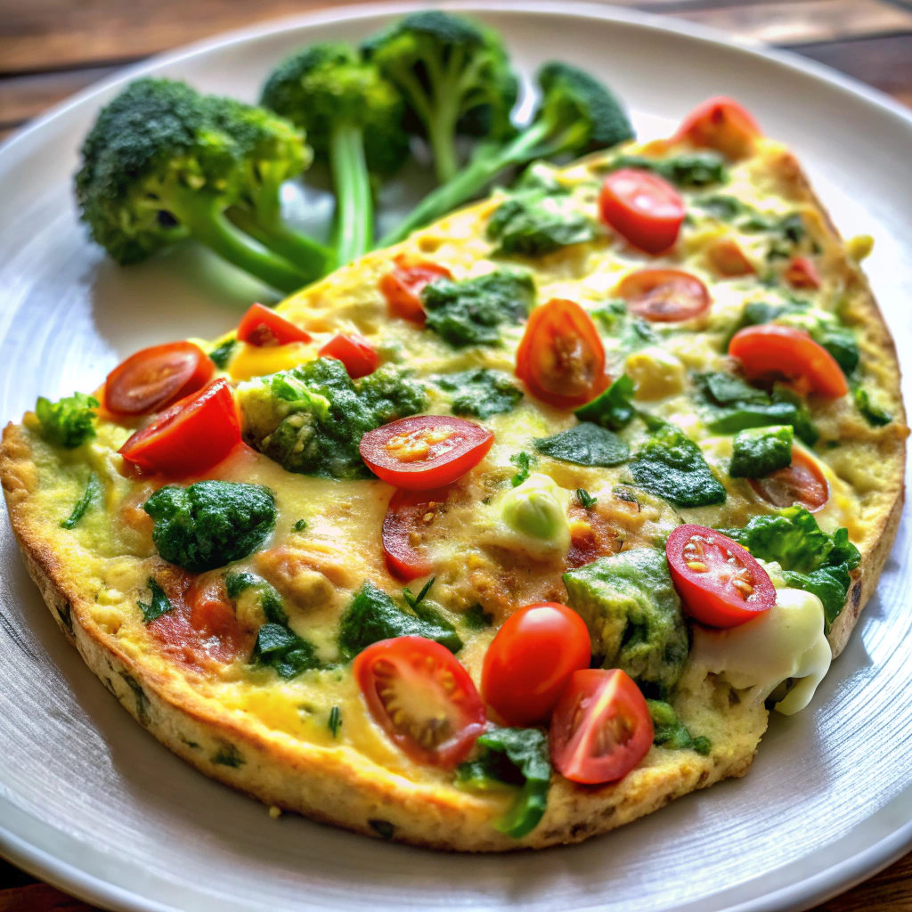 Microwave Veggie Omelette