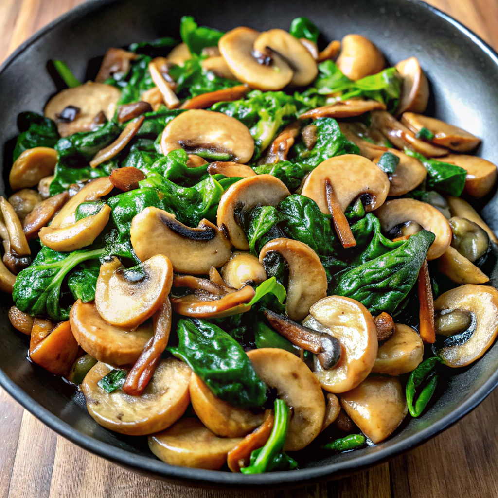 Mushroom & Spinach Stir-Fry