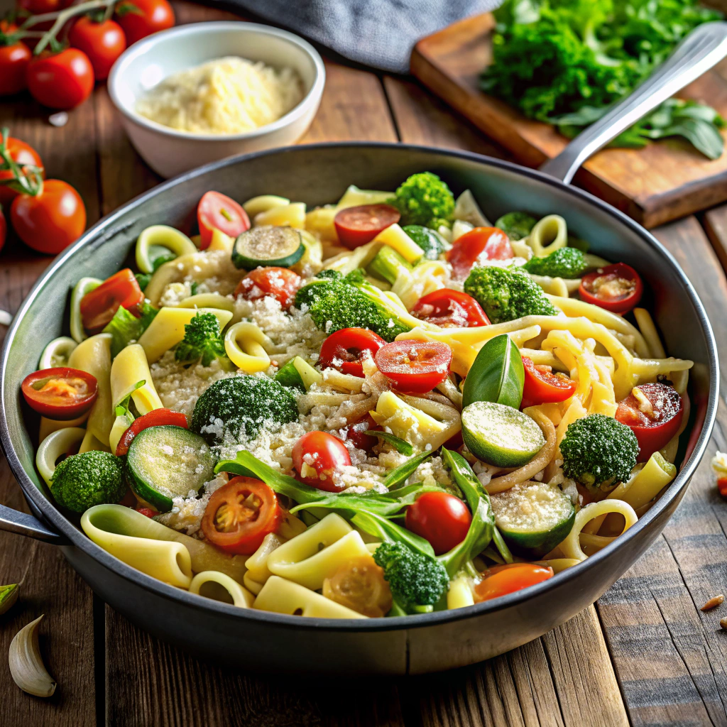 One-Skillet Pasta Primavera