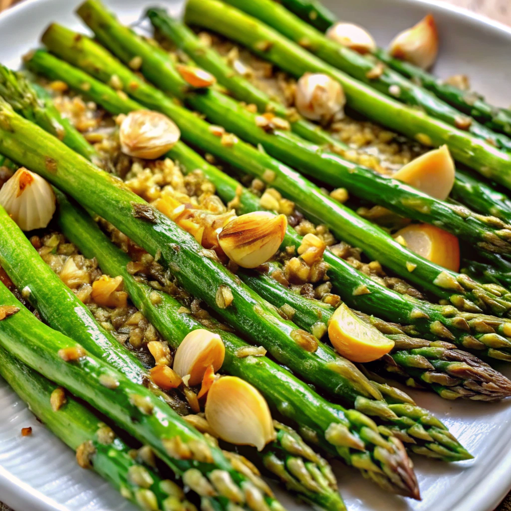 Roasted Garlic Asparagus