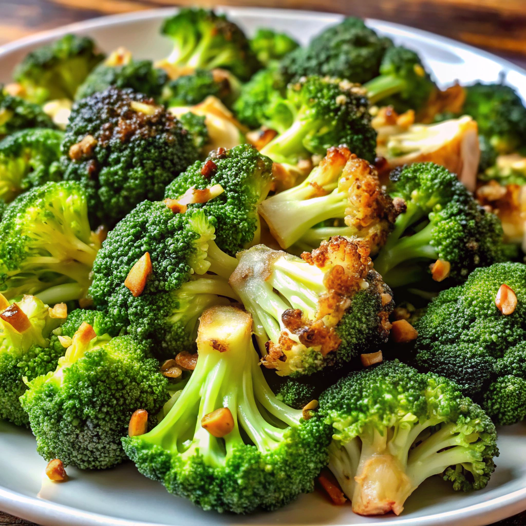 Roasted Garlic Broccoli