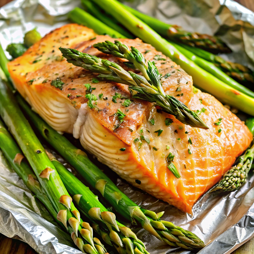 Salmon & Asparagus Foil Packets