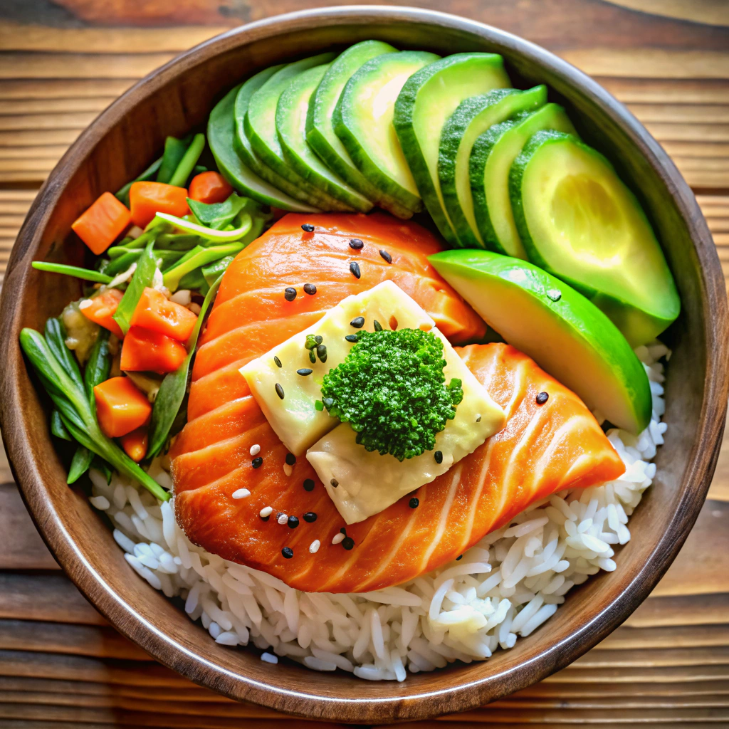 Salmon & Avocado Bibimbap