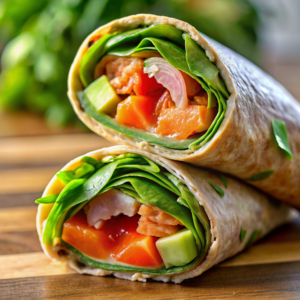 Salmon Avocado Wrap