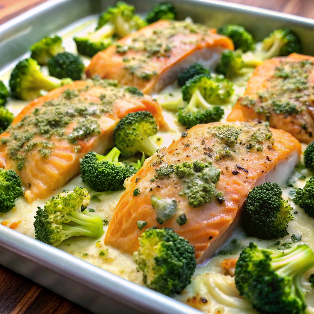 Salmon & Broccoli Bake
