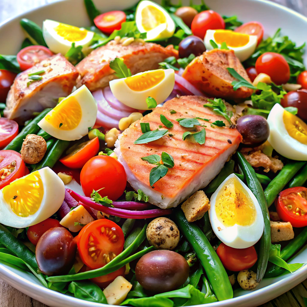 Salmon Nicoise Salad