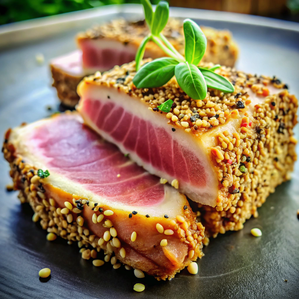Seared Tuna with Sesame Crust