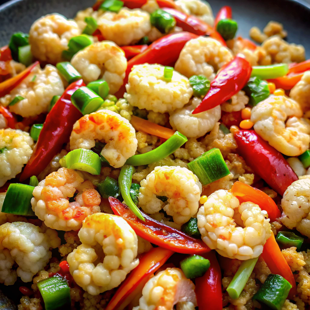 Shrimp Cauliflower Stir-Fry