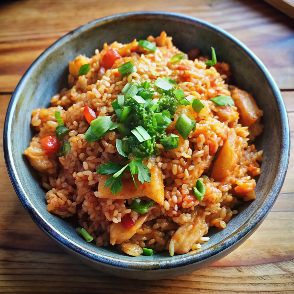 Spicy Cabbage Rice Bowl