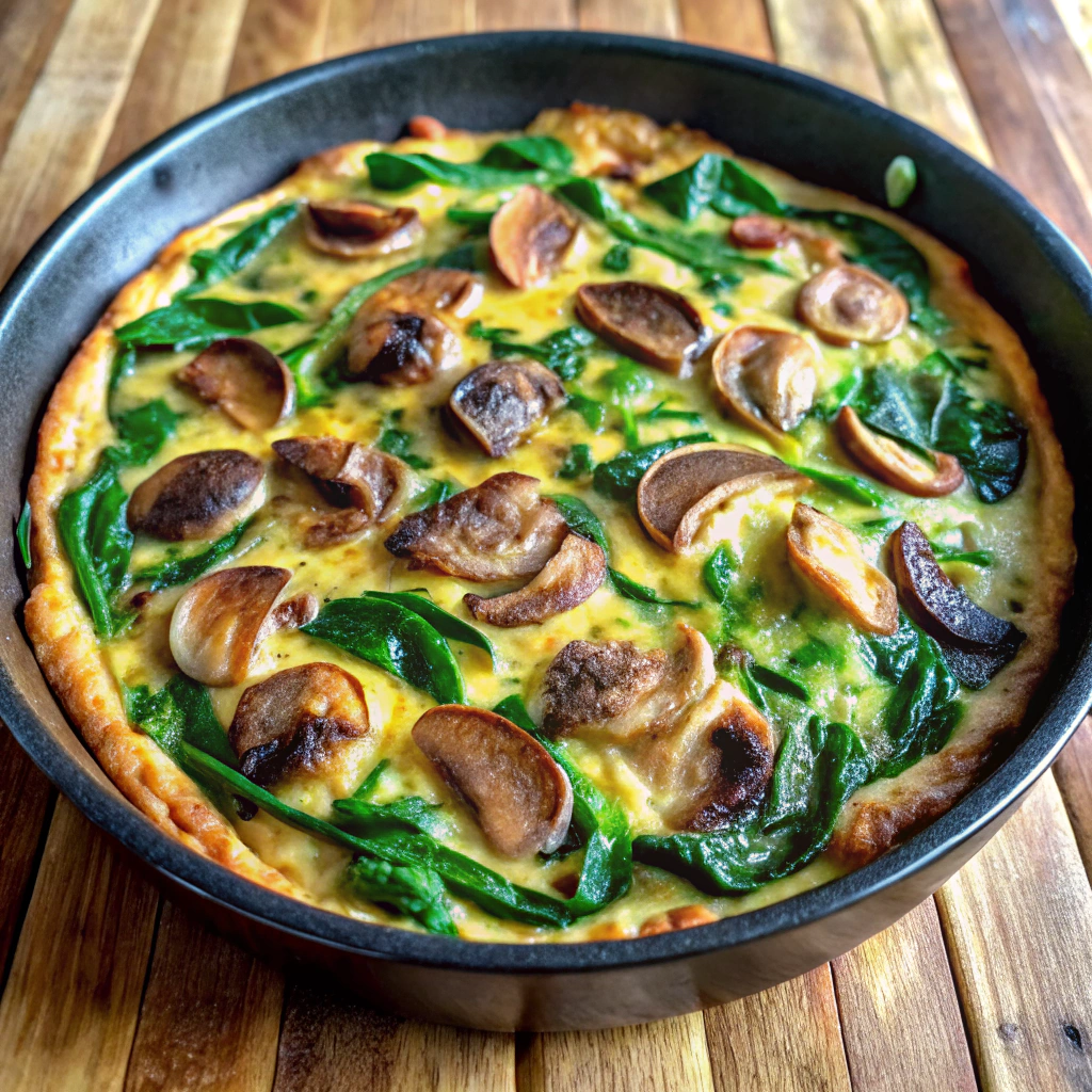 Spinach Mushroom Frittata