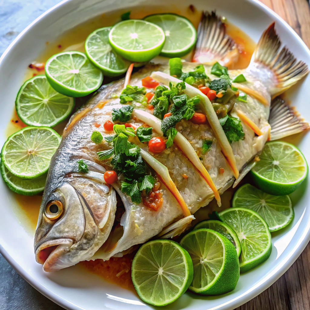 Steamed Tilapia with Lime