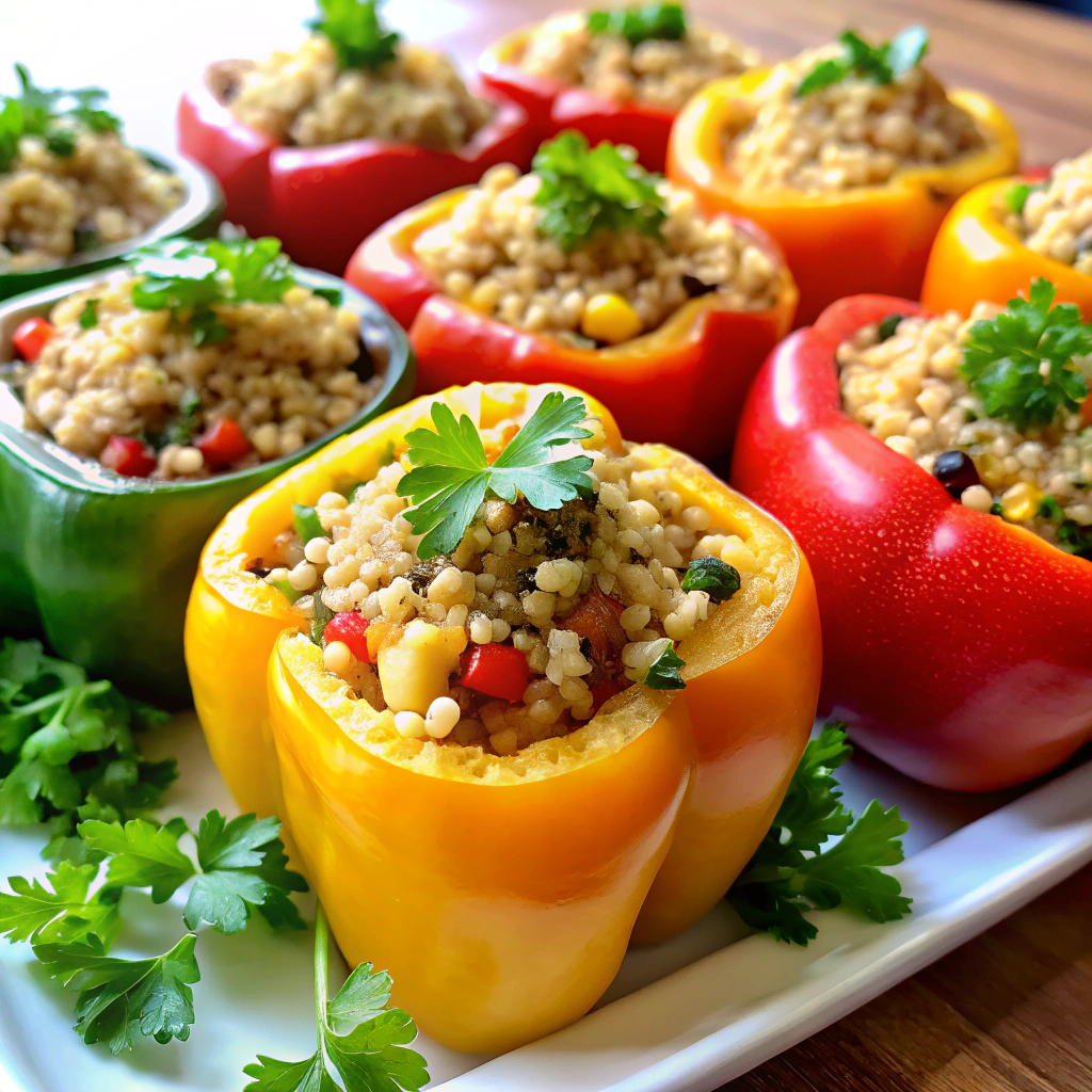 Stuffed Bell Peppers with Quinoa