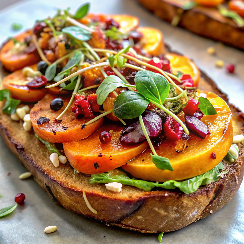 Sweet Potato Toast with Toppings