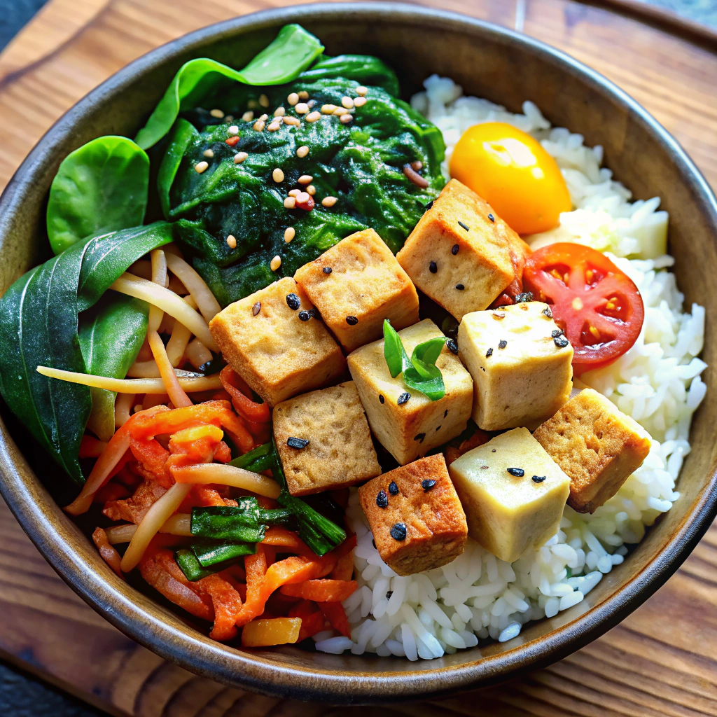 Tofu & Spinach Bibimbap
