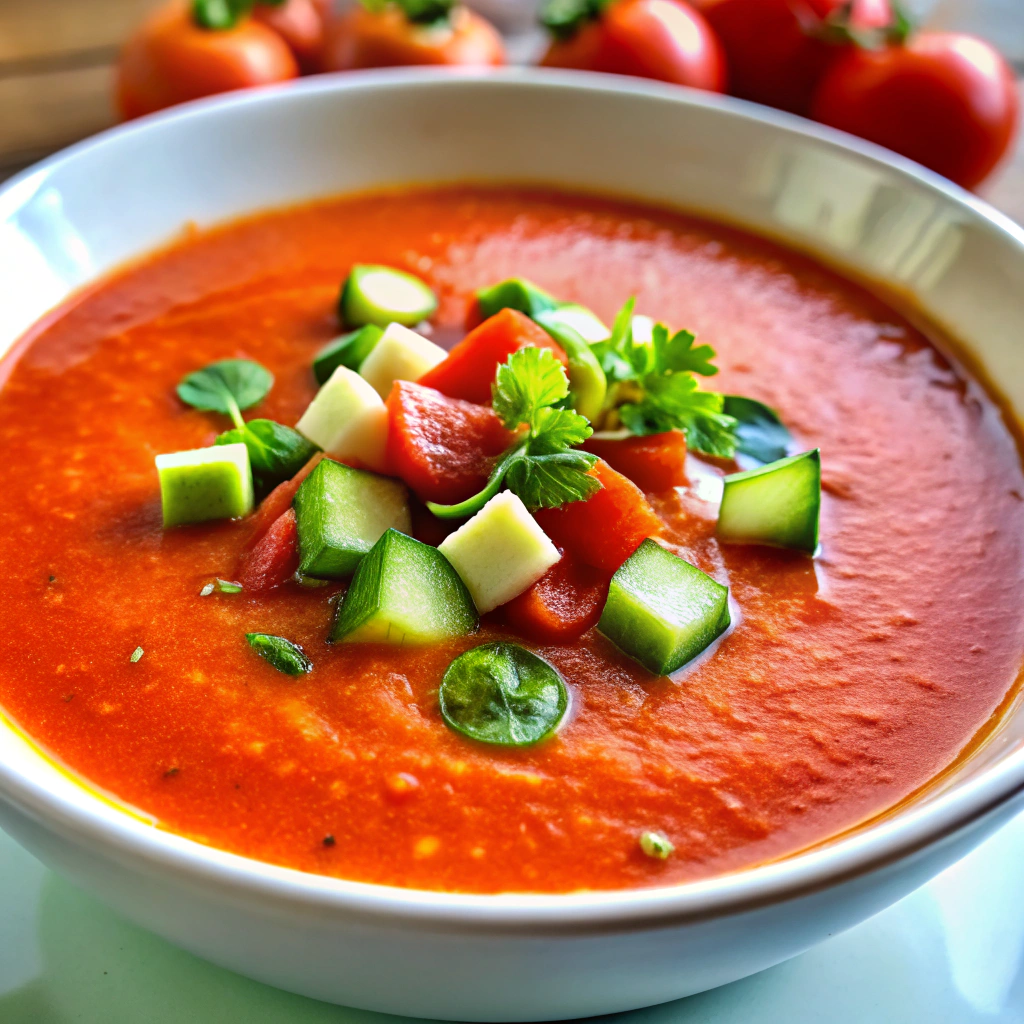 Tomato Cucumber Gazpacho