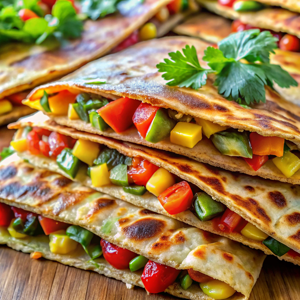 Veggie Loaded Quesadillas