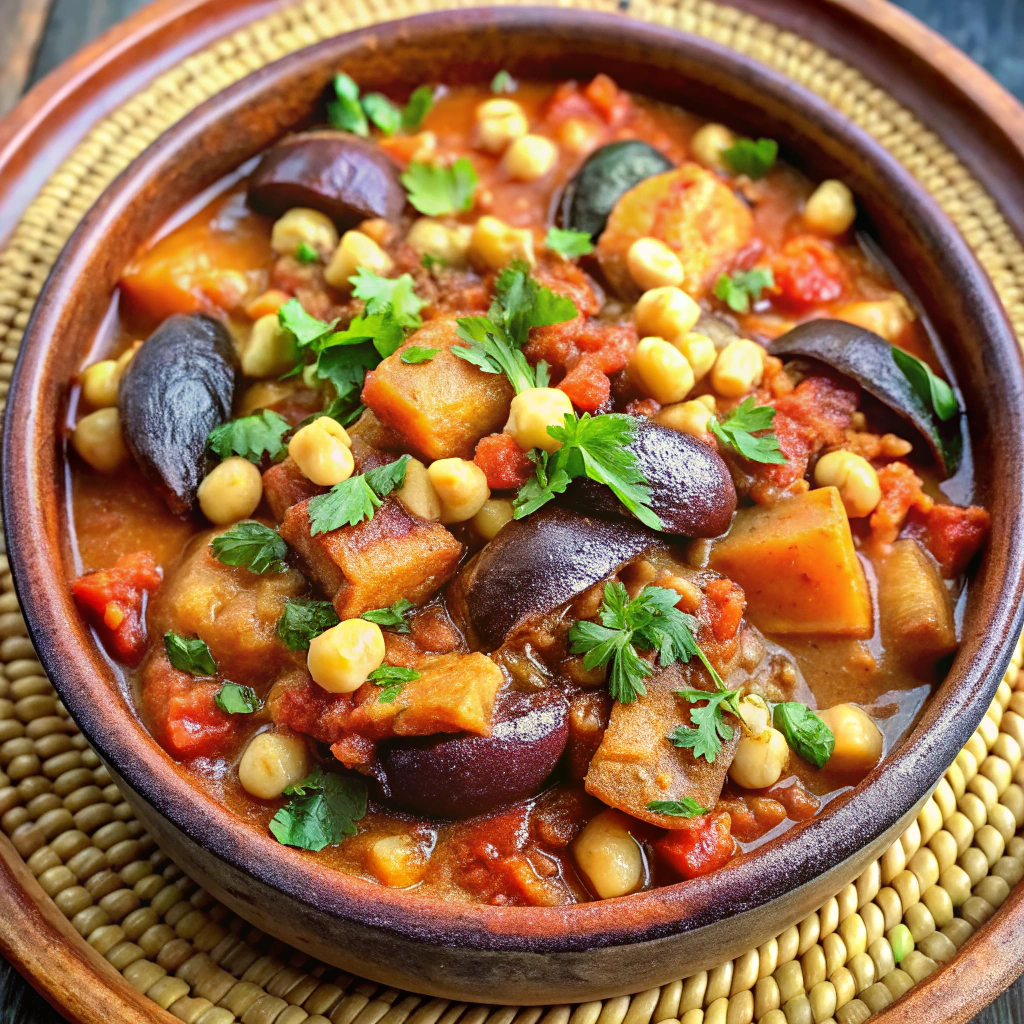 Eggplant Chickpea Tagine