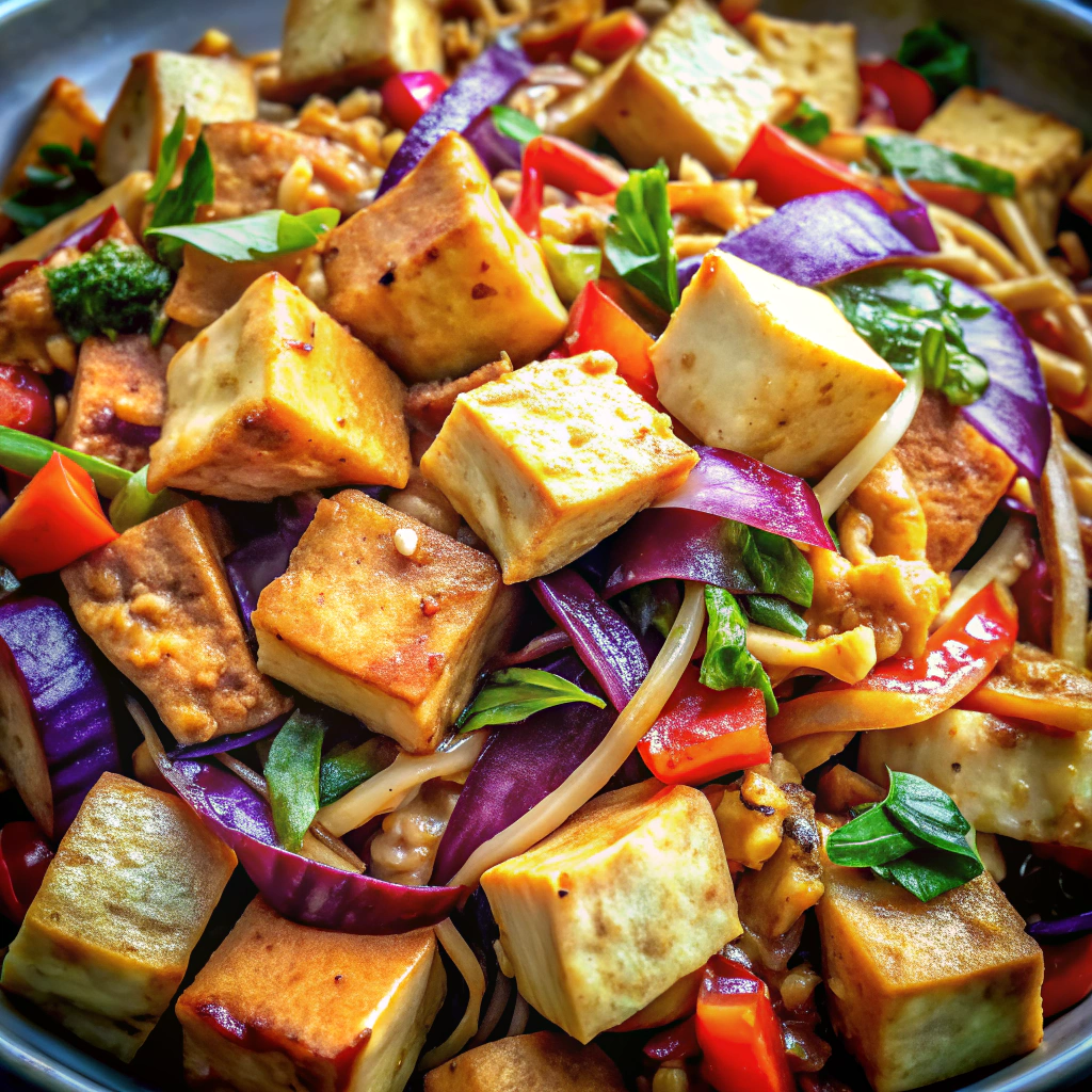 Cabbage Stir-Fry with Tofu