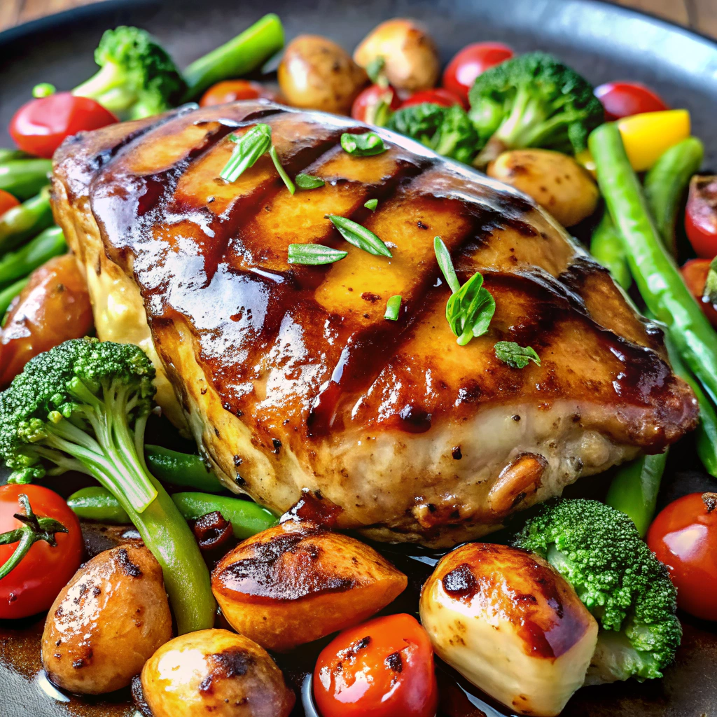 Balsamic Glazed Chicken & Veggies