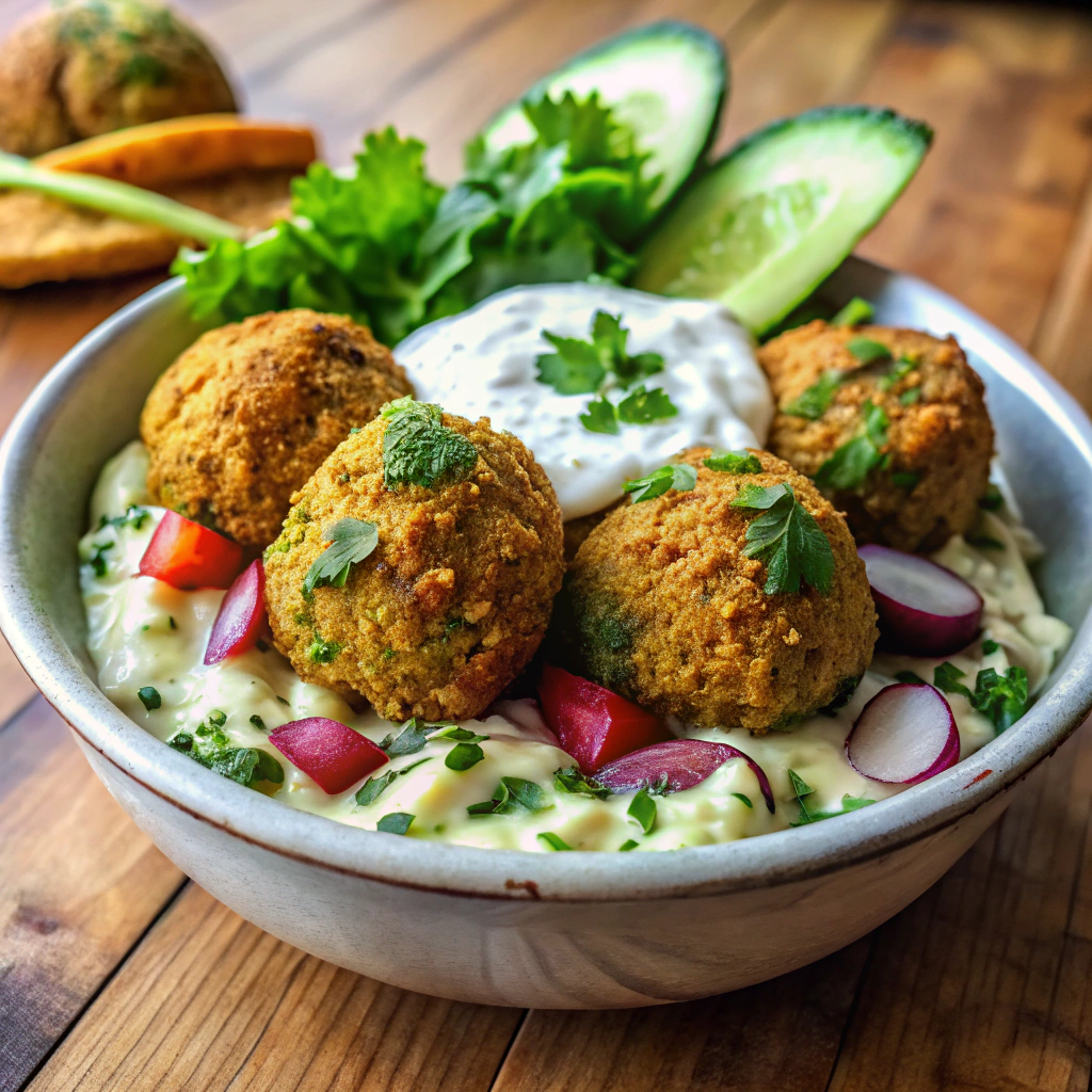 Baked Falafel & Tzatziki Bowl