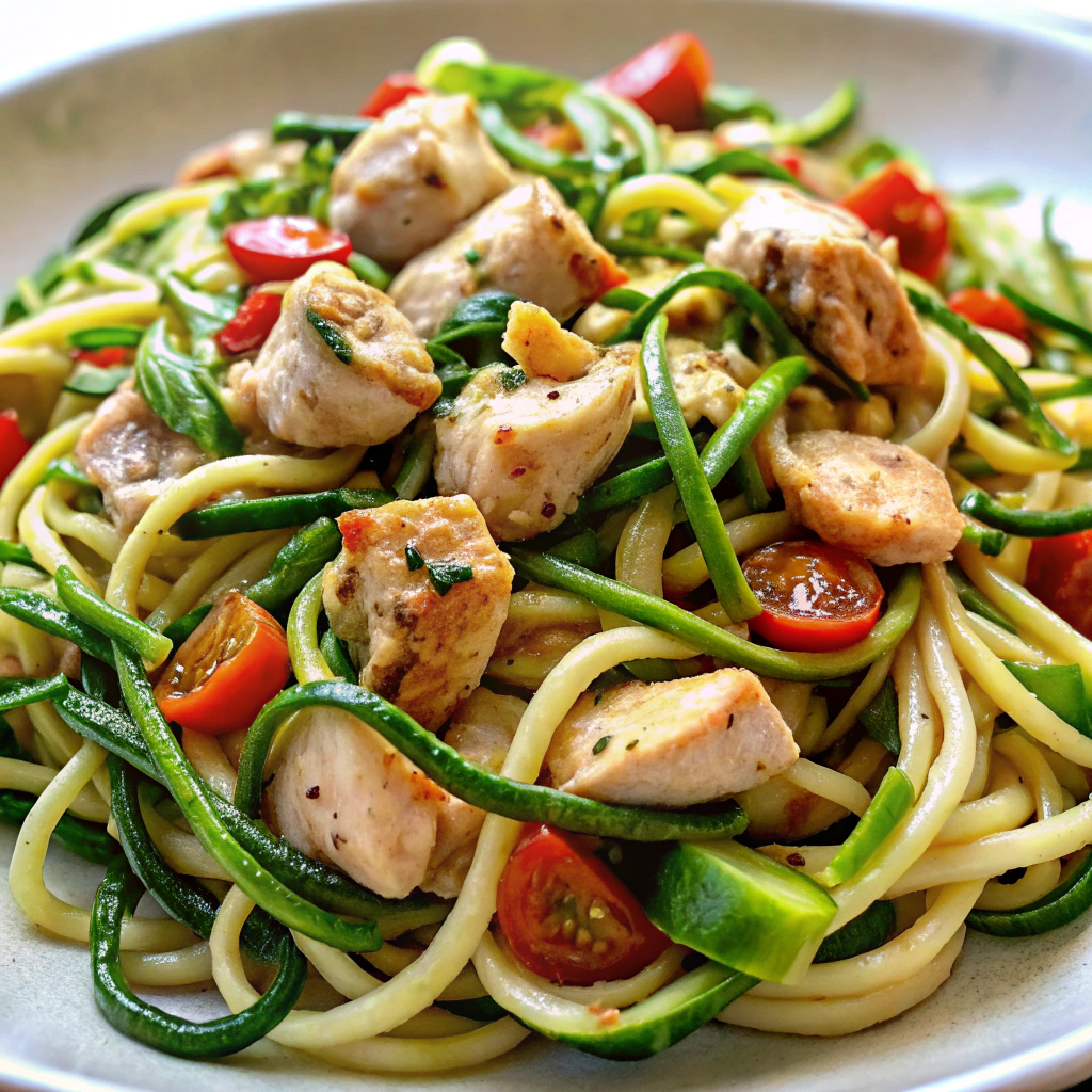 Protein-Packed Zucchini Noodles with Chicken
